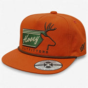 Hooey Men's Outfitters Elk Snapback Rope Hat, Burnt Orange