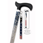 Jacqueline Kent Adjustable Crystal Rhinestone Fashion Walking Cane (American)