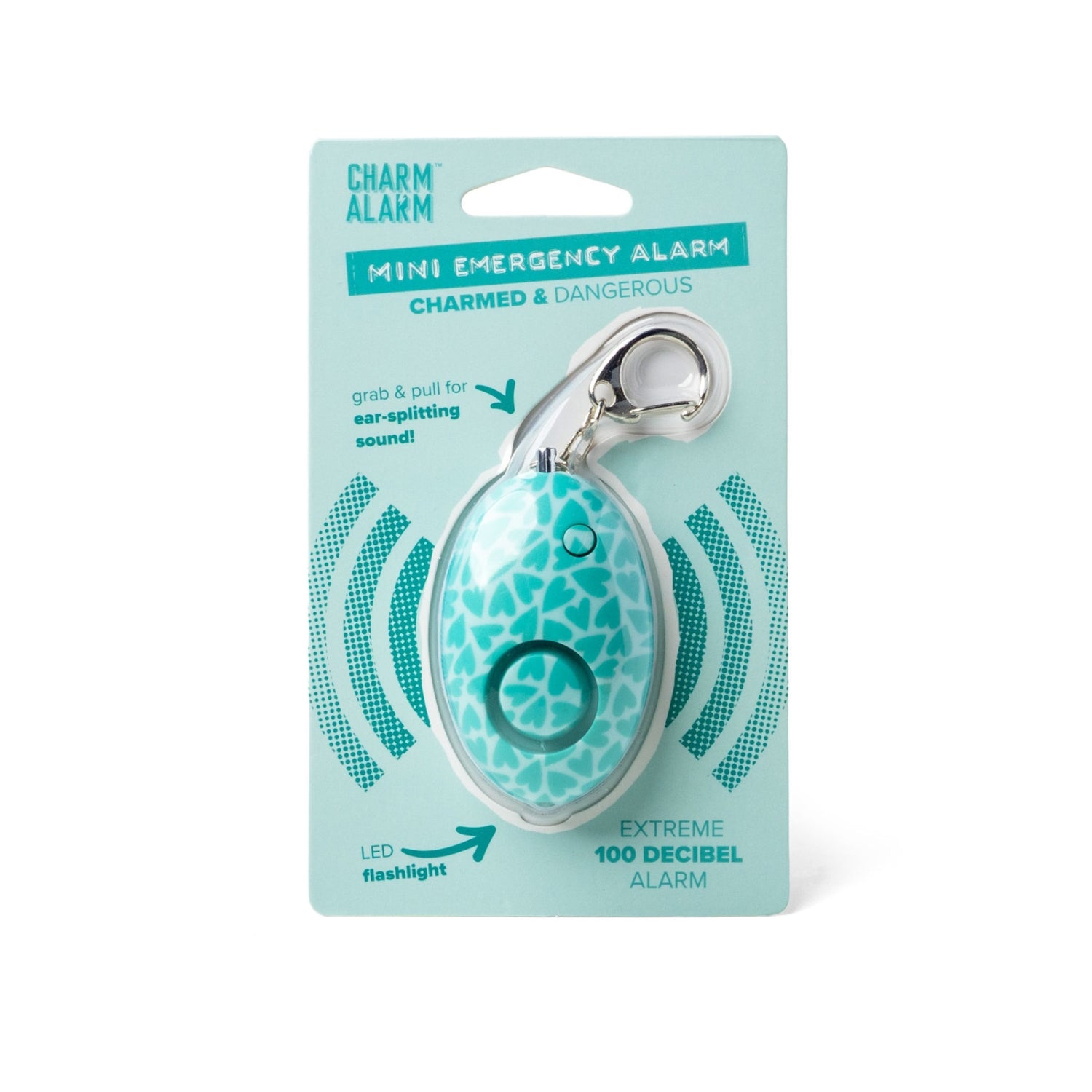 Mayday Mini Alarm Key Chain, Ear Splitting Sound and Push Button Flashlight