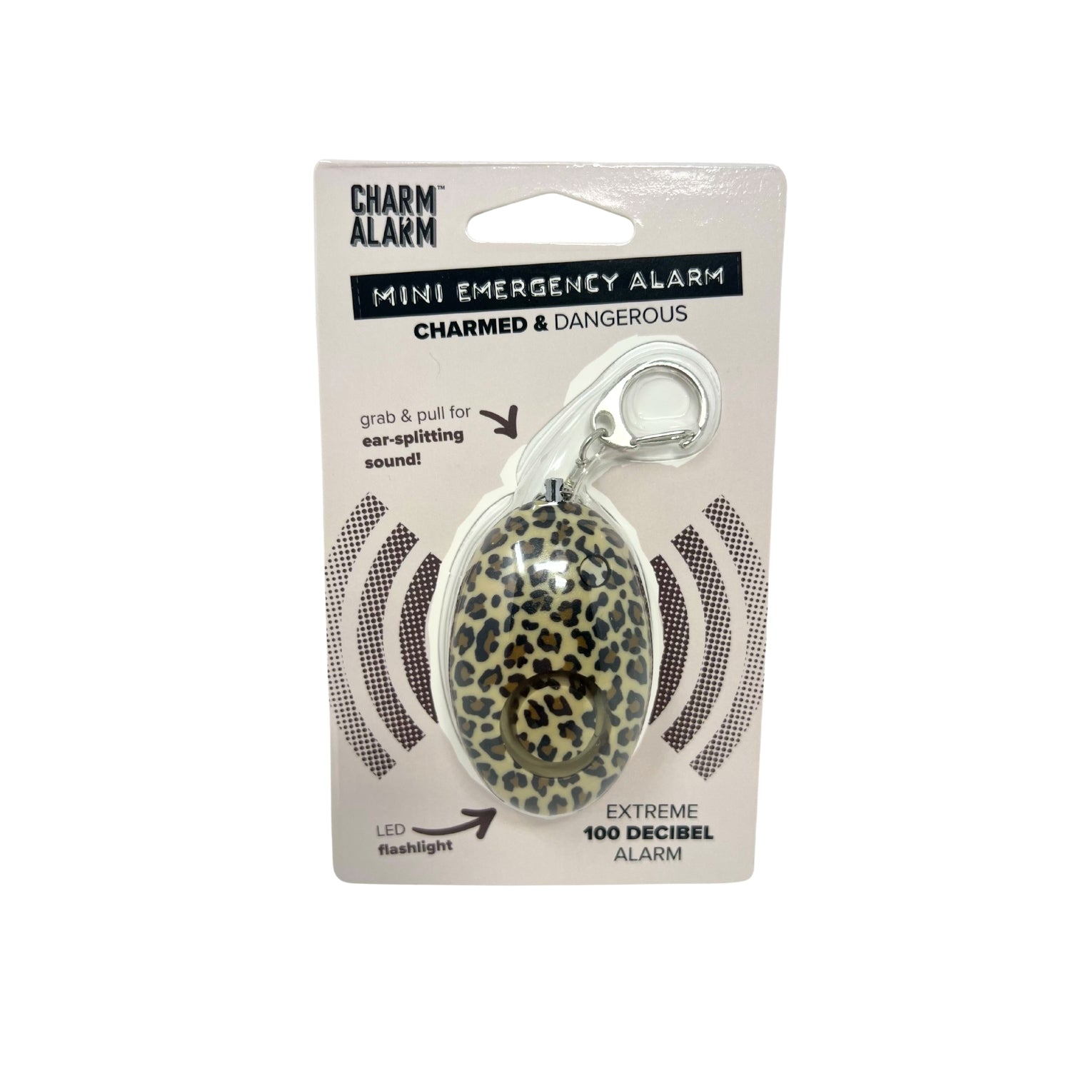 Mayday Mini Alarm Key Chain, Ear Splitting Sound and Push Button Flashlight
