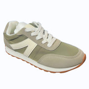 Very G Womens Joel Lace Up Platform Slip On Fashion Sneaker, Olive