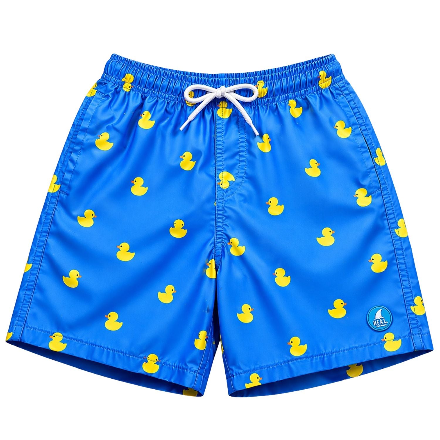 Heat Swimwear Boys Printed Tie Front Swim Trunk Board Shorts, Ducks