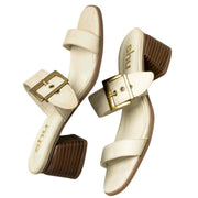 Shu Shop Womens Eden Buckle Strap Slide Heeled Sandal
