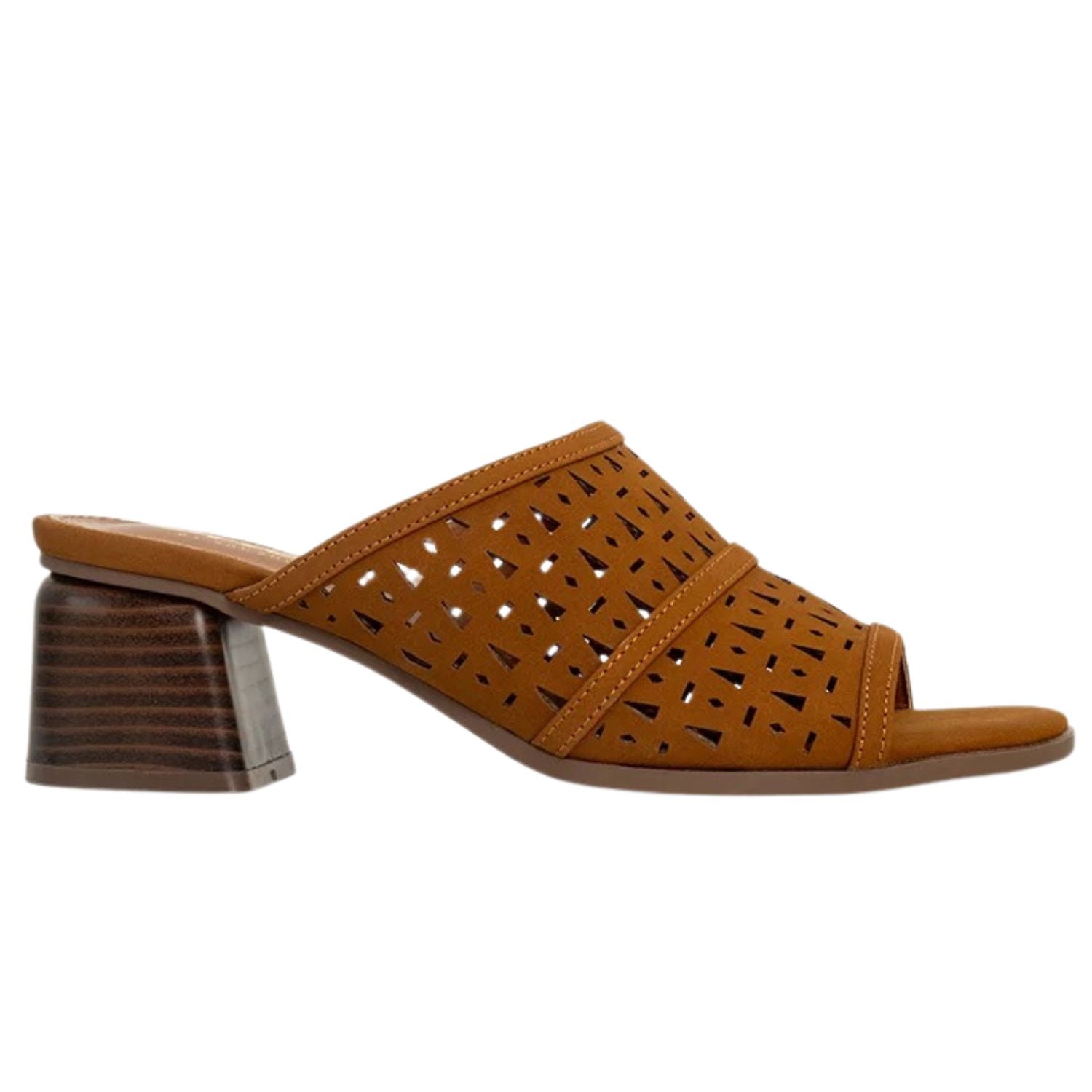 Shu Shop Womens Eliana Block Heel Open Toe Mule Sandal