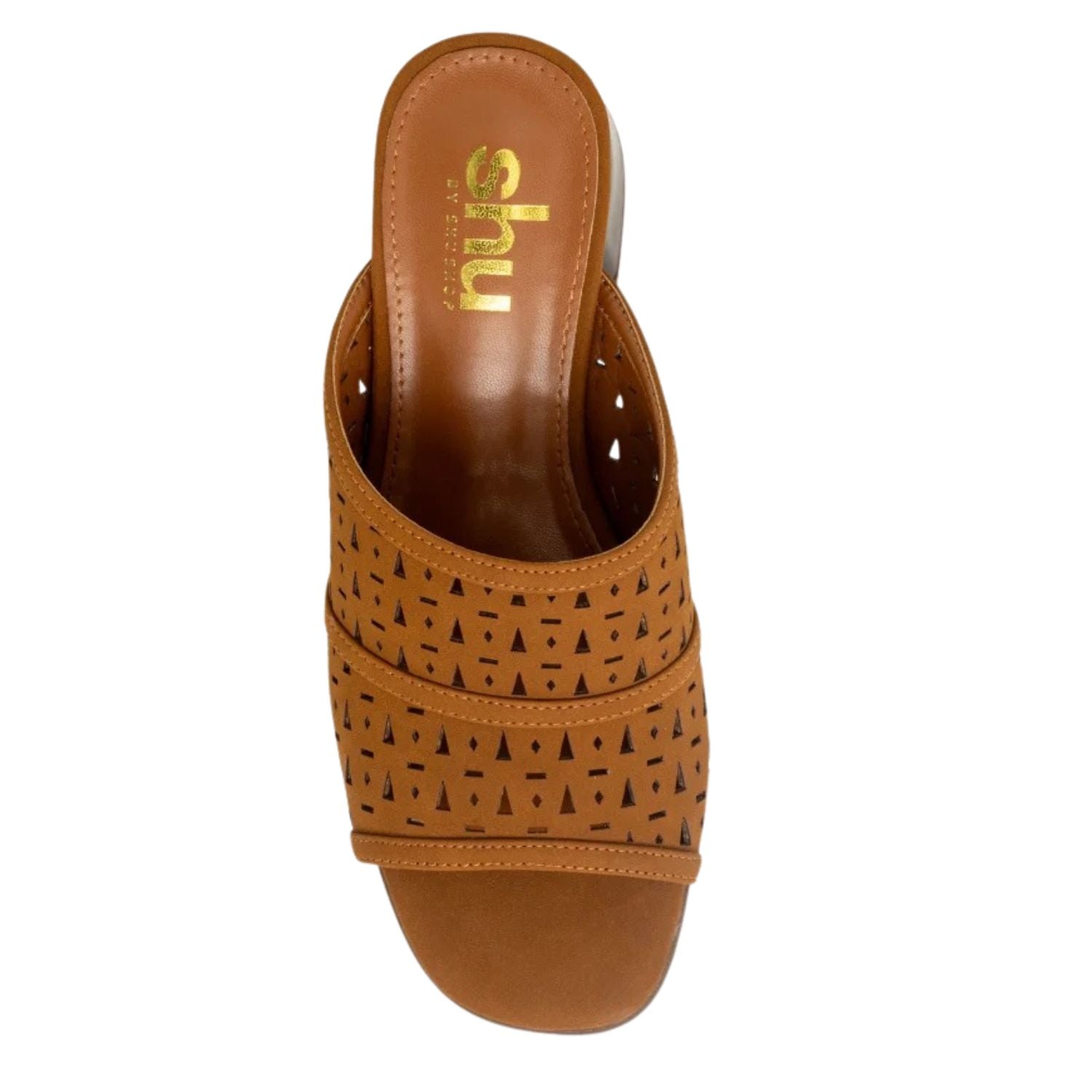 Shu Shop Womens Eliana Block Heel Open Toe Mule Sandal