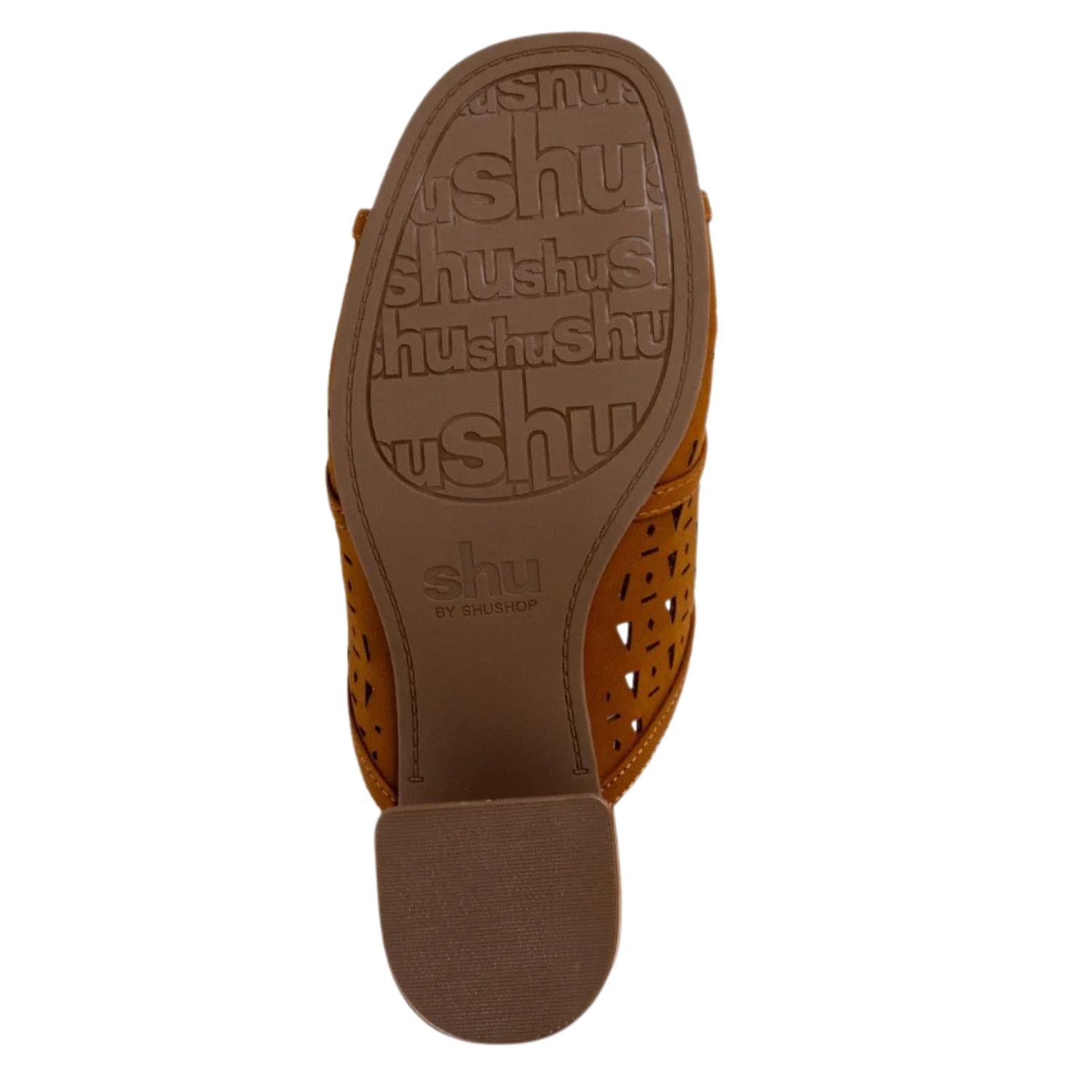 Shu Shop Womens Eliana Block Heel Open Toe Mule Sandal
