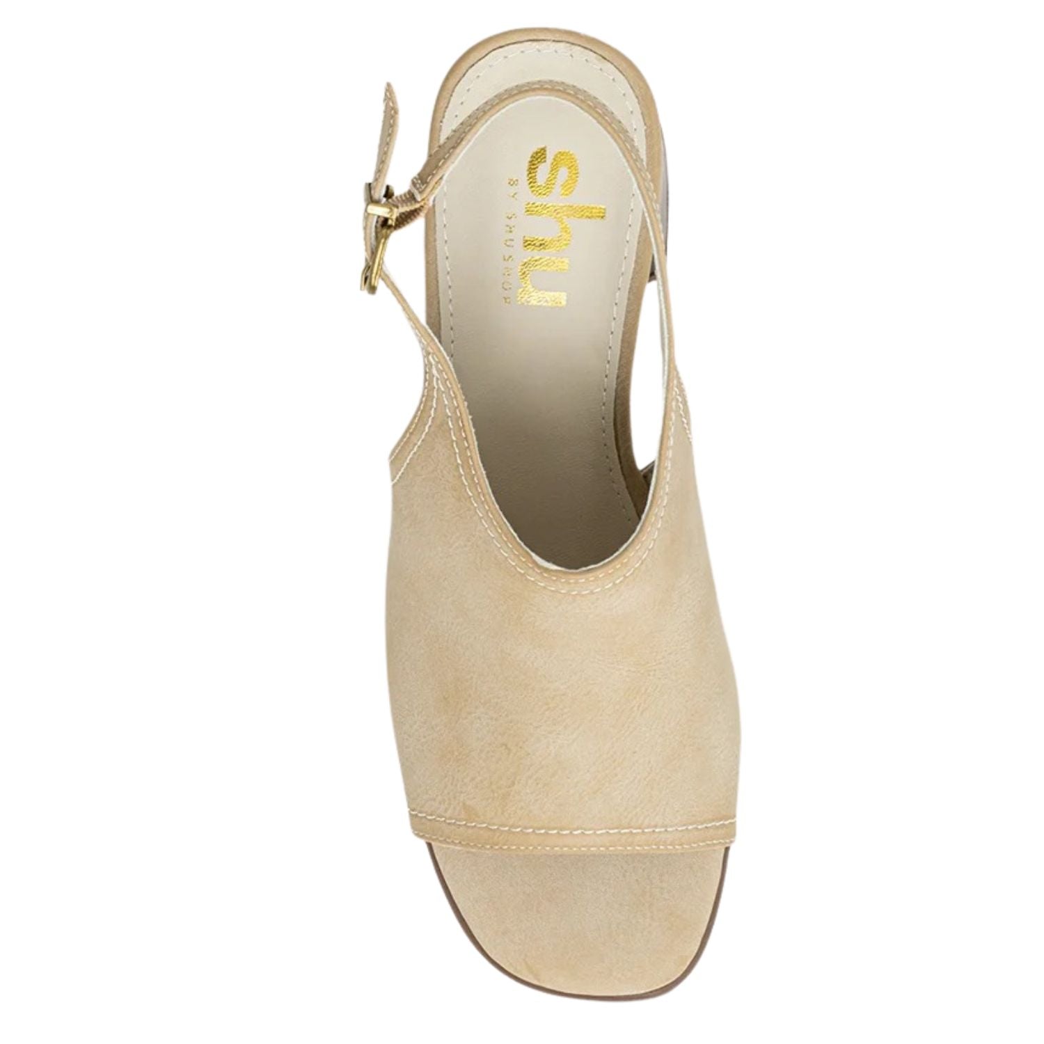 Shu Shop Womens Faith Suede Open Toe Slingback Mule Heeled Sandals