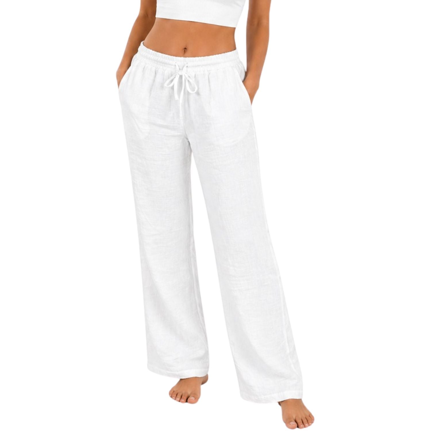 Heat Swimwear Womens Pull On Drawstring Gauze Pant