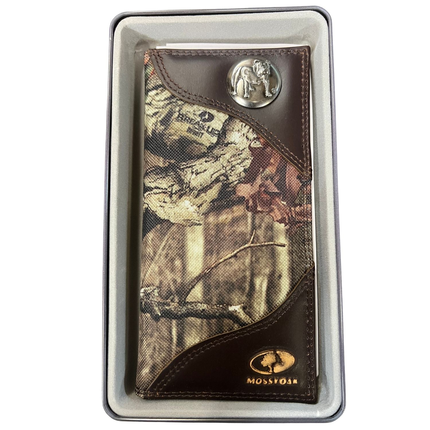 ZEP-PRO Mens Collegiate Mossy Oak Nylon/Leather Concho Wallet