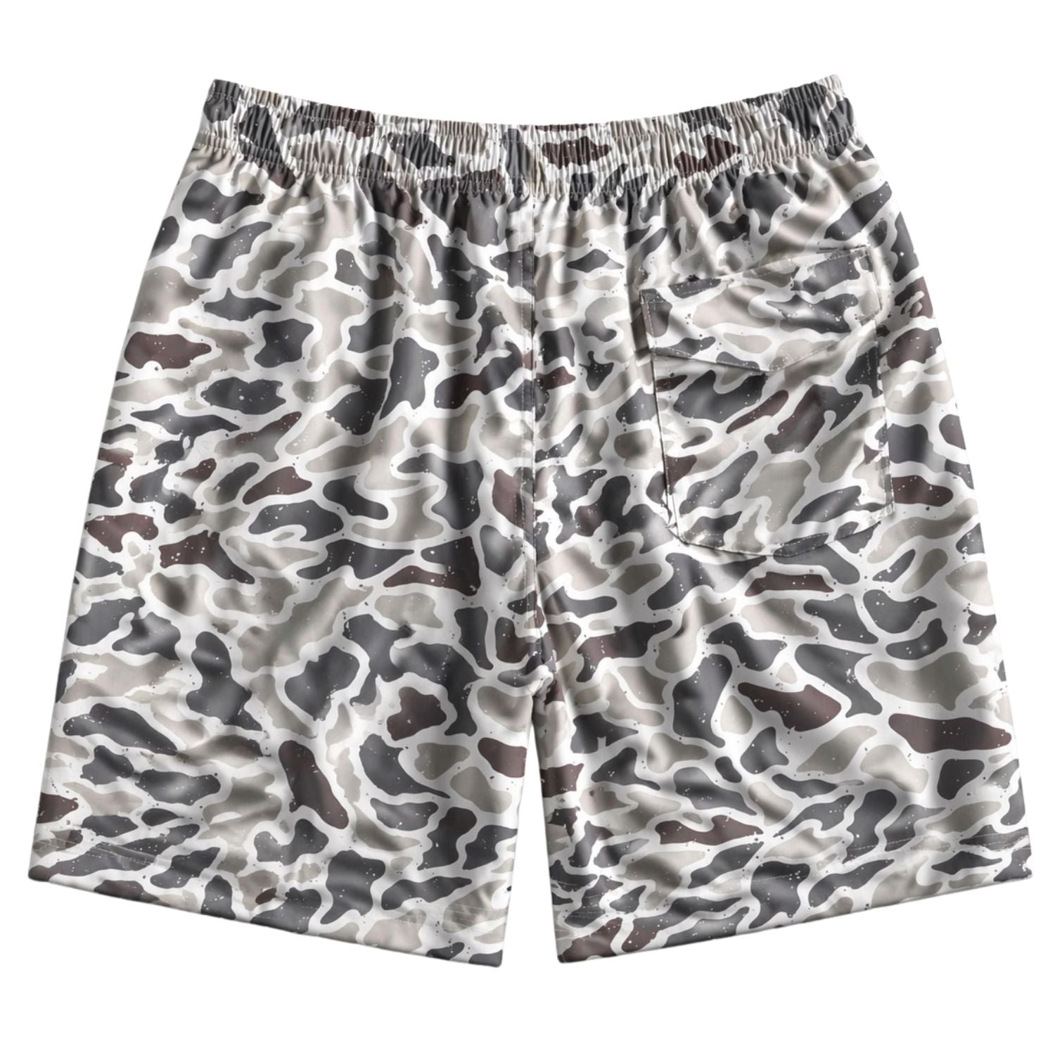 Heat Swimwear Mens Tie Front Board Short Swim Trunks, Camo Beach