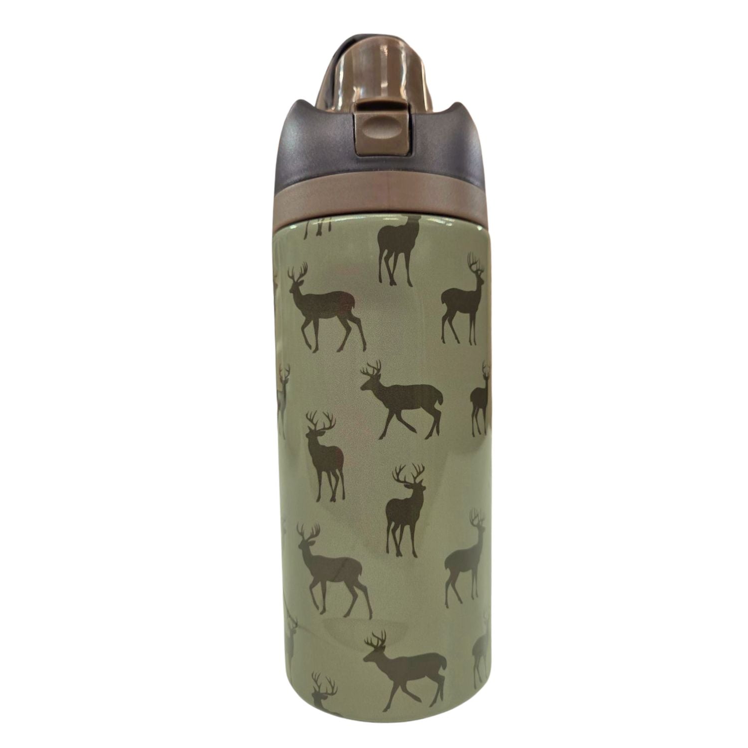 Jane Marie Kids Boys Buck Wild 16oz Water Bottle With Straw Cap