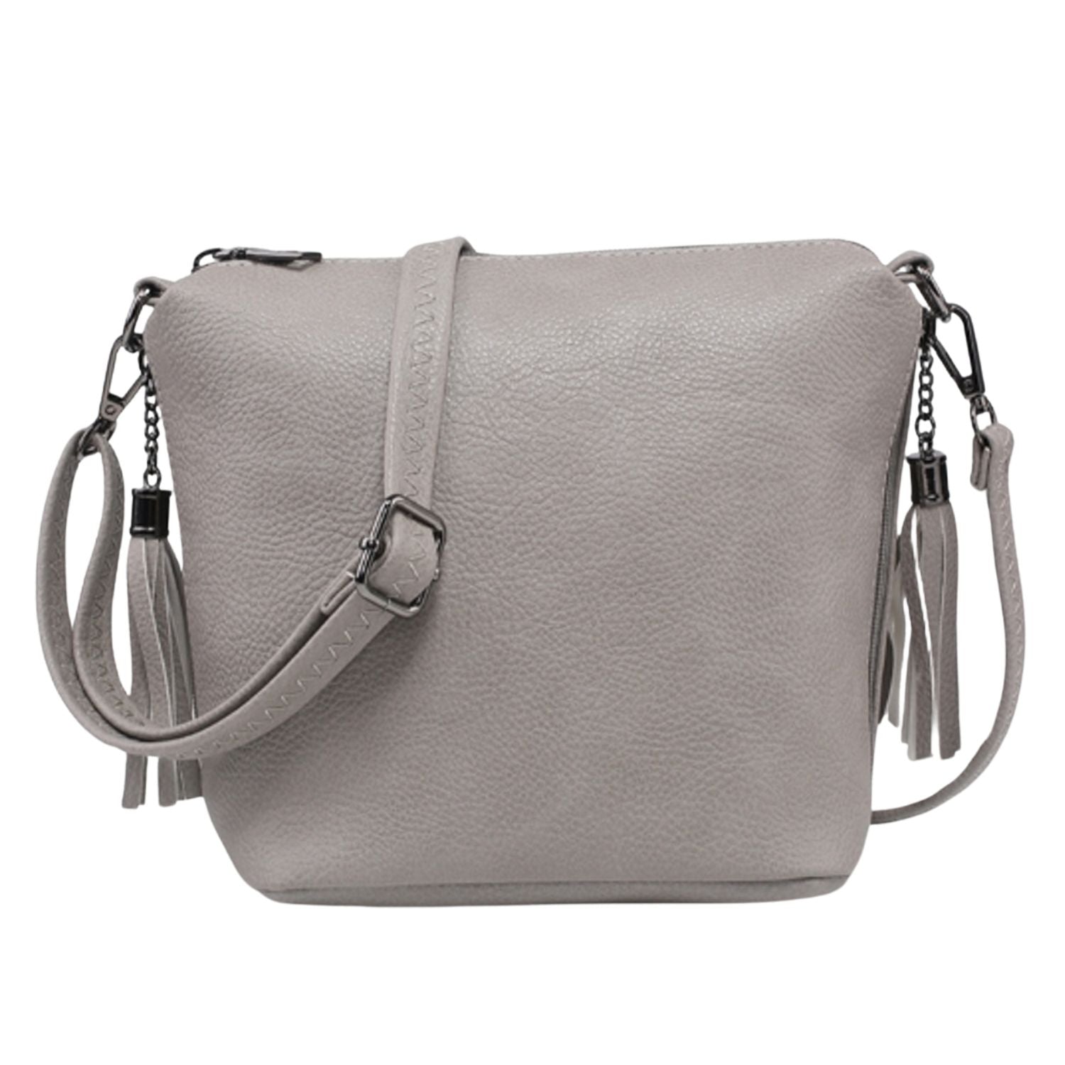 Jen & Co. Womens Dylan Vegan Leather Crossbody Concealed Carry Handbag