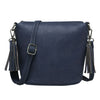 Jen & Co. Womens Dylan Vegan Leather Crossbody Concealed Carry Handbag