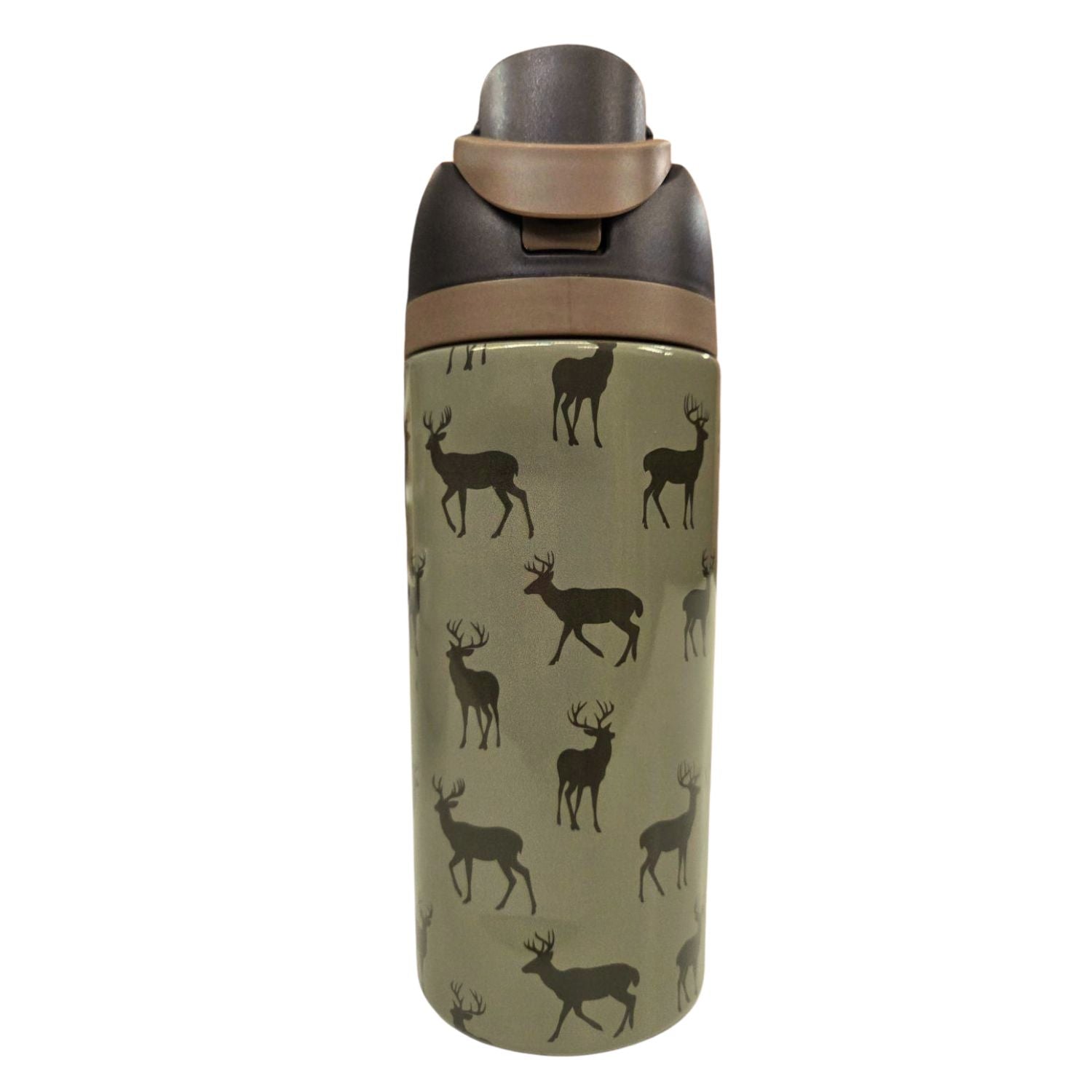 Jane Marie Kids Boys Buck Wild 16oz Water Bottle With Straw Cap