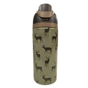 Jane Marie Kids Boys Buck Wild 16oz Water Bottle With Straw Cap