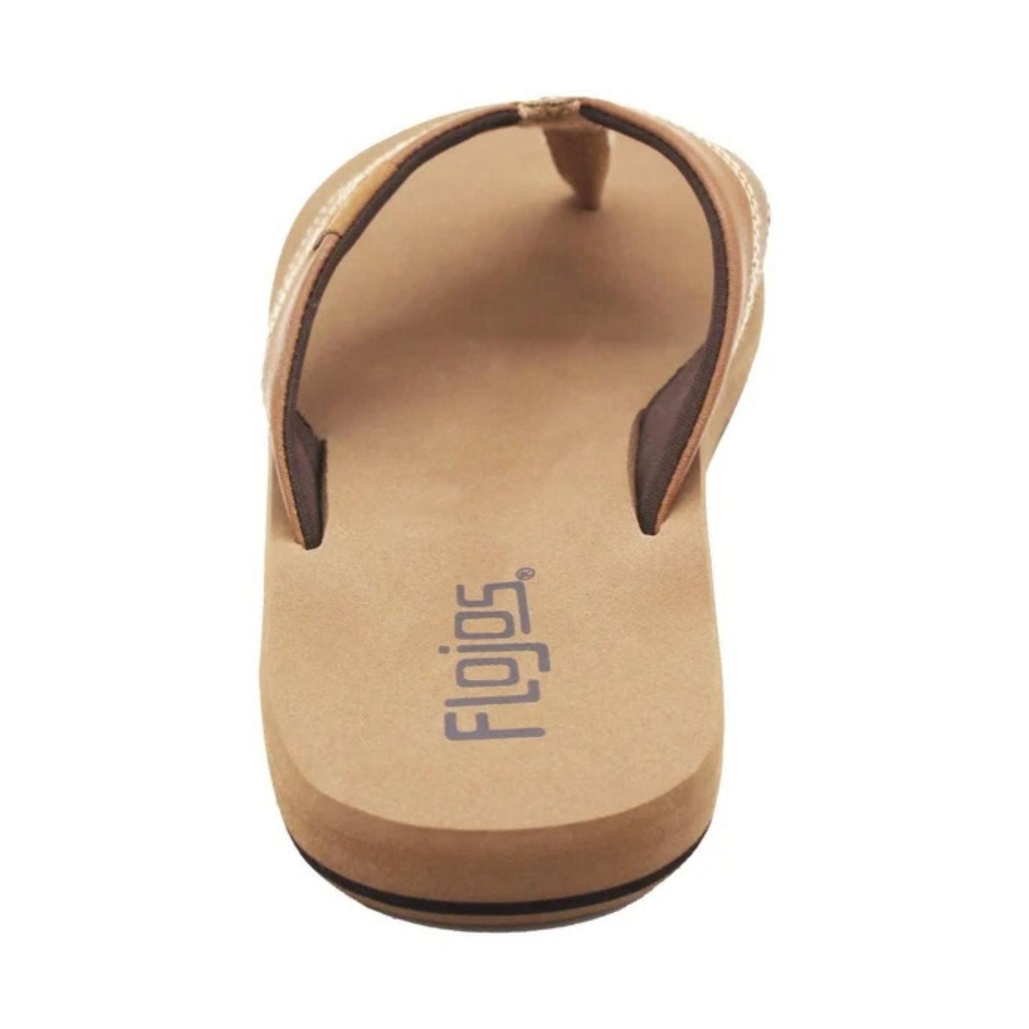 Flojos Mens Ryan Arch Support Slip On Flip Flop Sandals, Tan