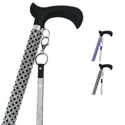 Jacqueline Kent Sugar Cane Adjustable Aluminum Crystal Cane