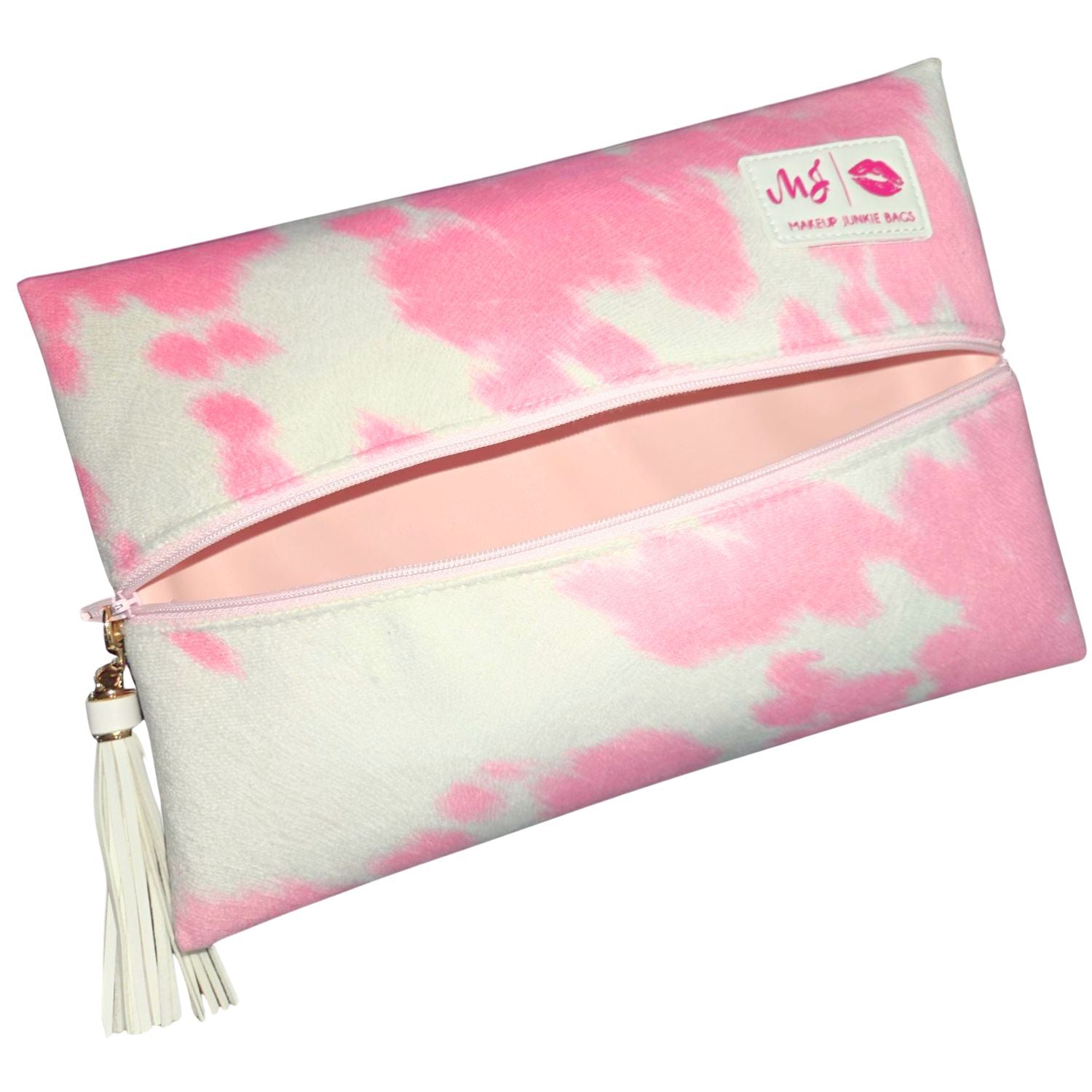 Makeup Junkie Bags Bonnie and Hide Velvet Make-Up Bag, Medium