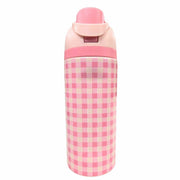 Jane Marie Kids Girls Strawberry Picnic 16oz Water Bottle With Straw Cap