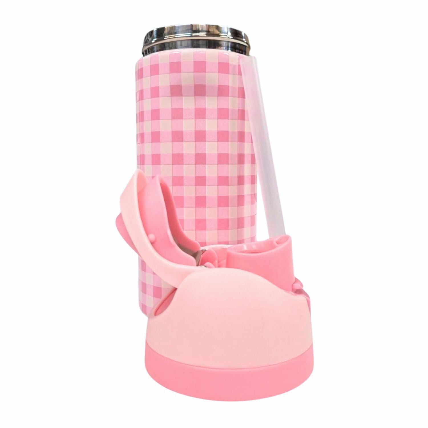 Jane Marie Kids Girls Strawberry Picnic 16oz Water Bottle With Straw Cap
