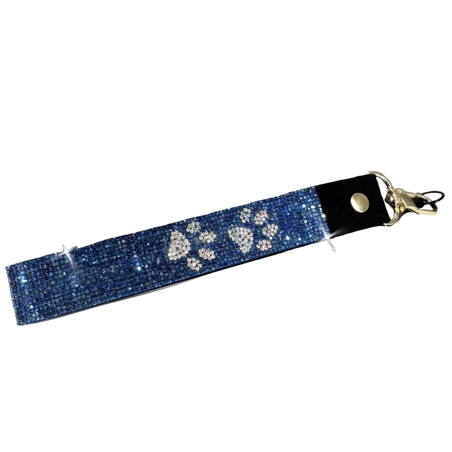 Jacqueline Kent Paw Silver Black Phone Wrist Strap