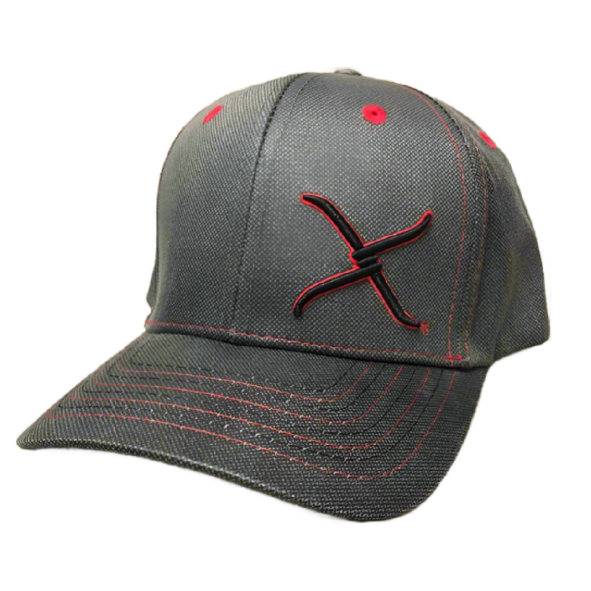 Twisted X Mens Adjustable Snapback Fabric Cap Hat (Brown/Red)