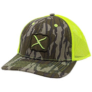 Twisted X Mens Adjustable Snapback Cap Hat (Camo/Safety Yellow)