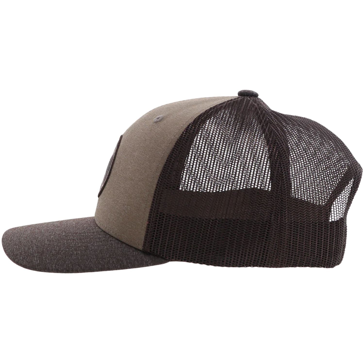 Hooey Mens Primo Adjustable Snapback Mesh Back Trucker Hat, Brown
