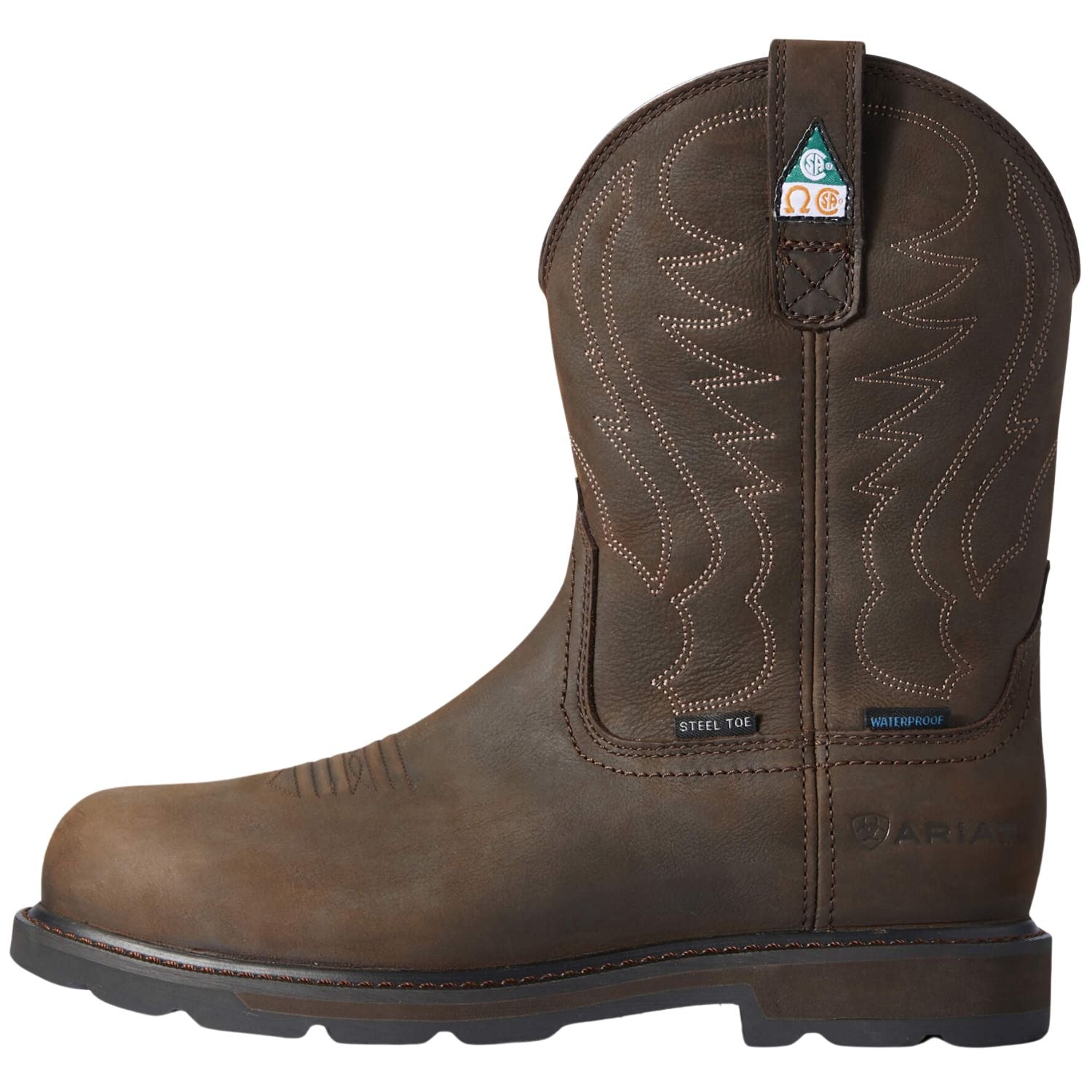 Ariat Mens Groundbreaker CSA Waterproof Steel Toe Work Boot