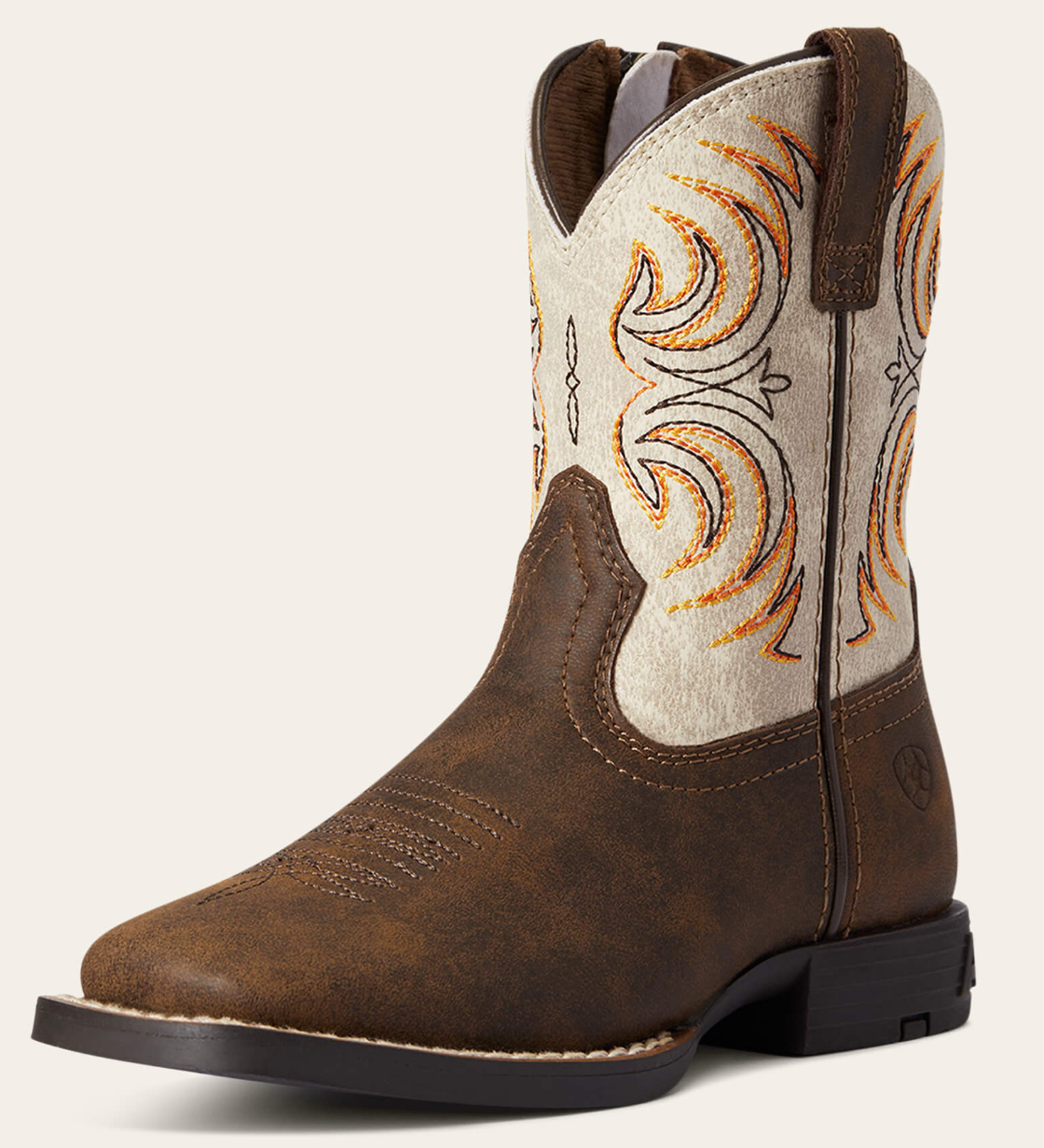 Ariat Kids Storm Western Boot, Brown