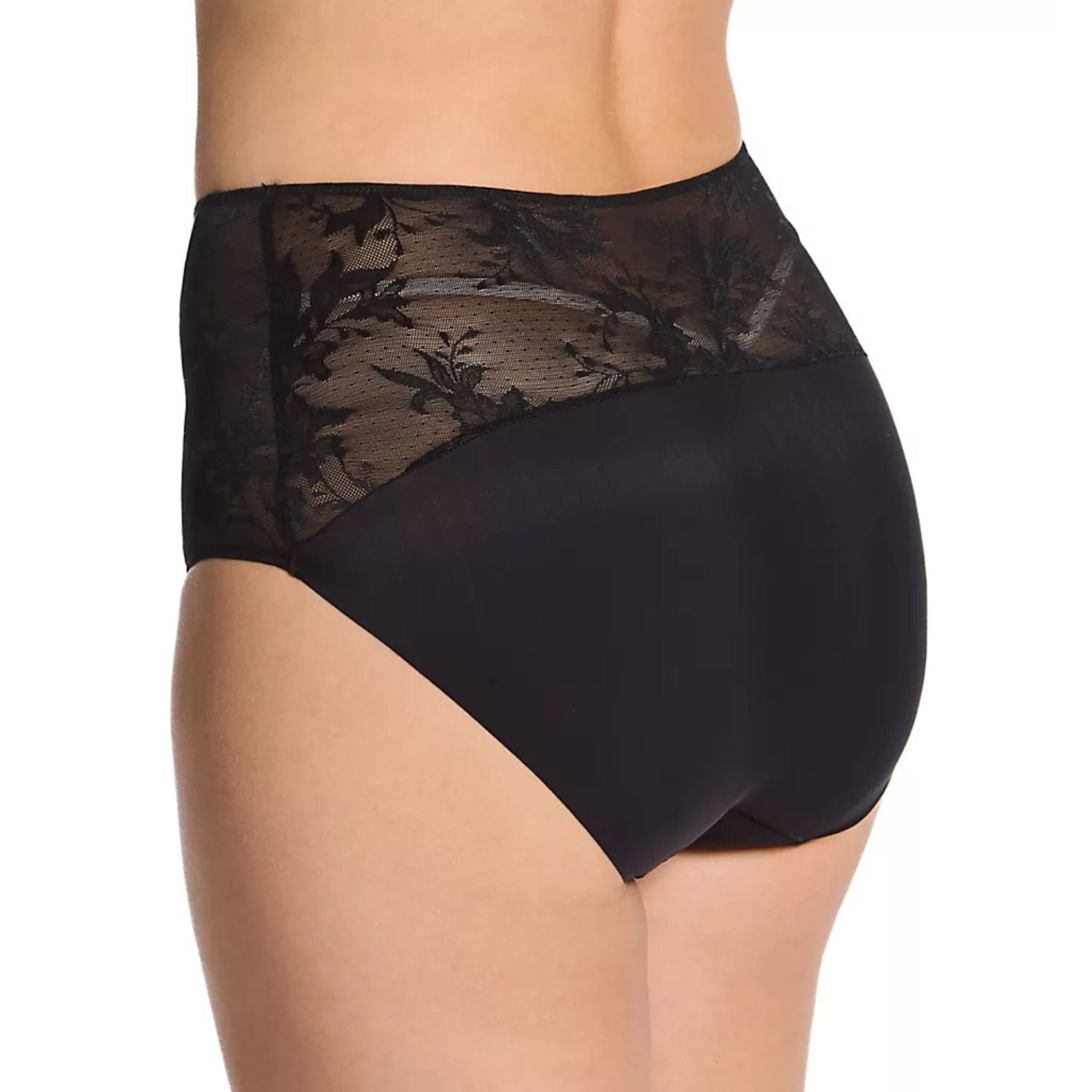 TC Fine Intimates Womens Luxe Dreamer Modern Brief Panties, Deep Black