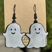 Crystal Avenue White Ghost Earrings