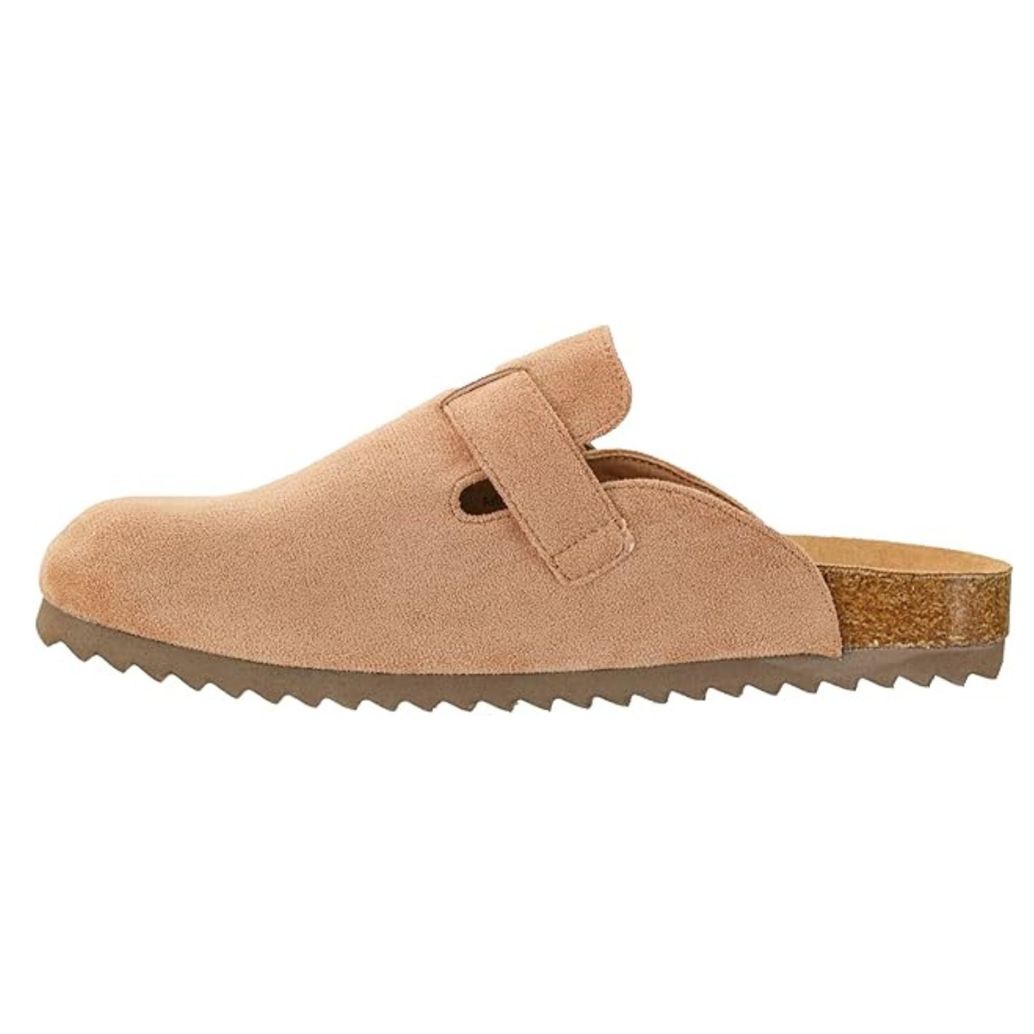 Corkys Womens One For The Books Slip On Mules, Camel Faux Suede