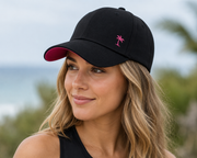Shady Lady Womens Sporty Adjustable Snapback Hat, Black