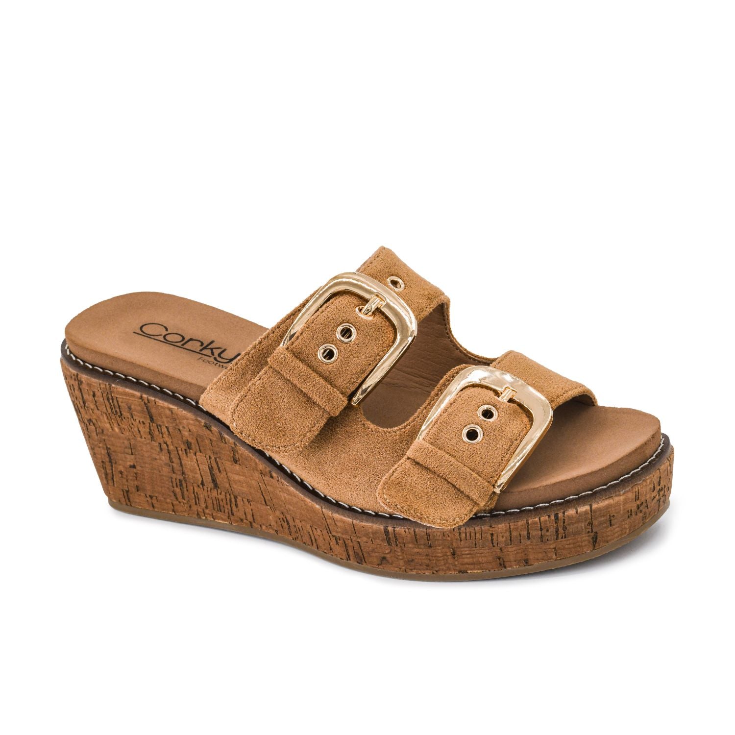 Corkys Womens Double Dare Slip On Wedge