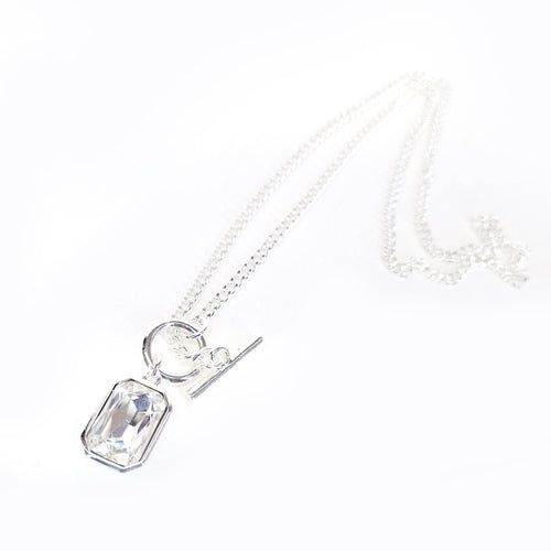 Jacqueline Kent High Society Silver Necklace