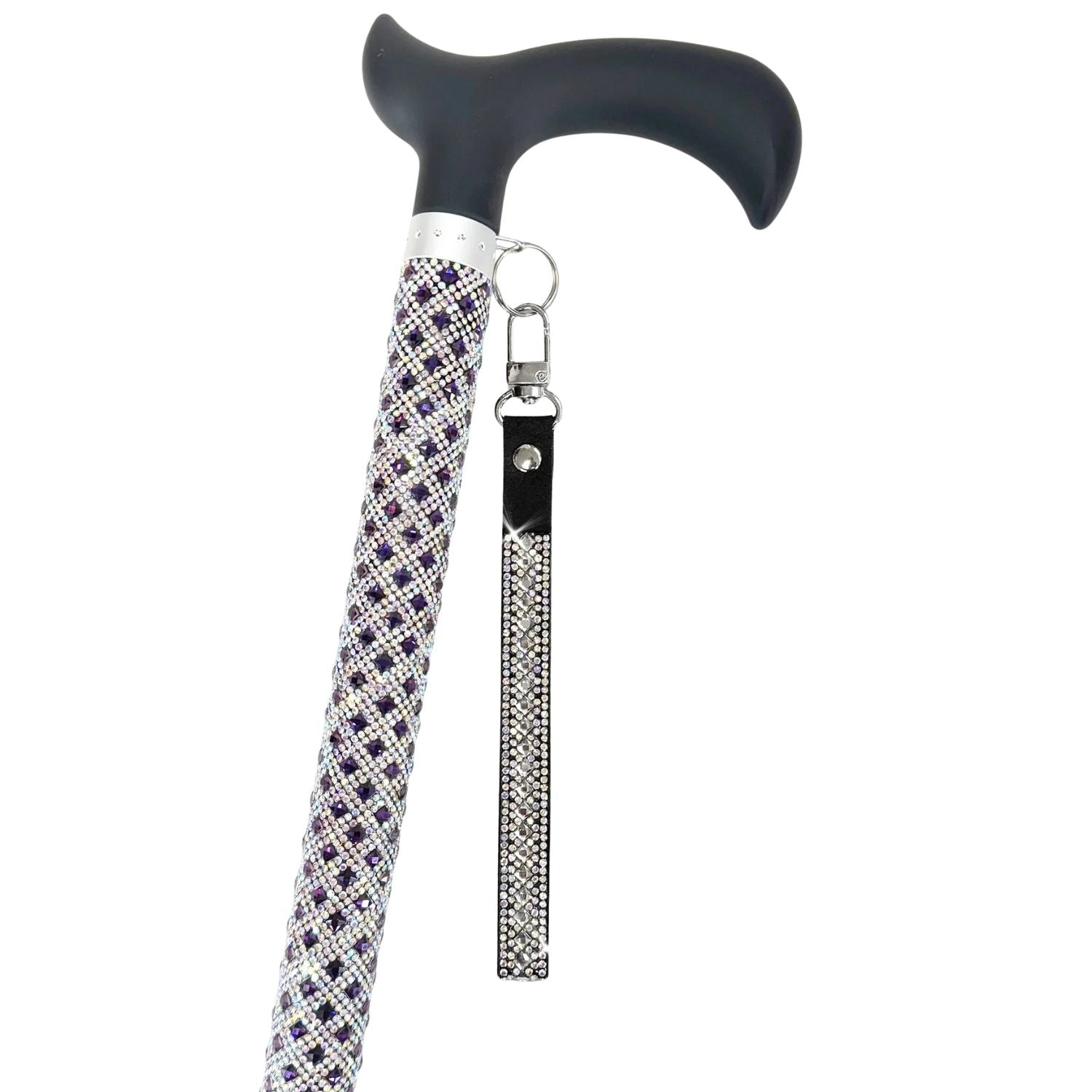 Jacqueline Kent Royal Ice Adjustable Crystal Rhinestone Fashion Walking Cane
