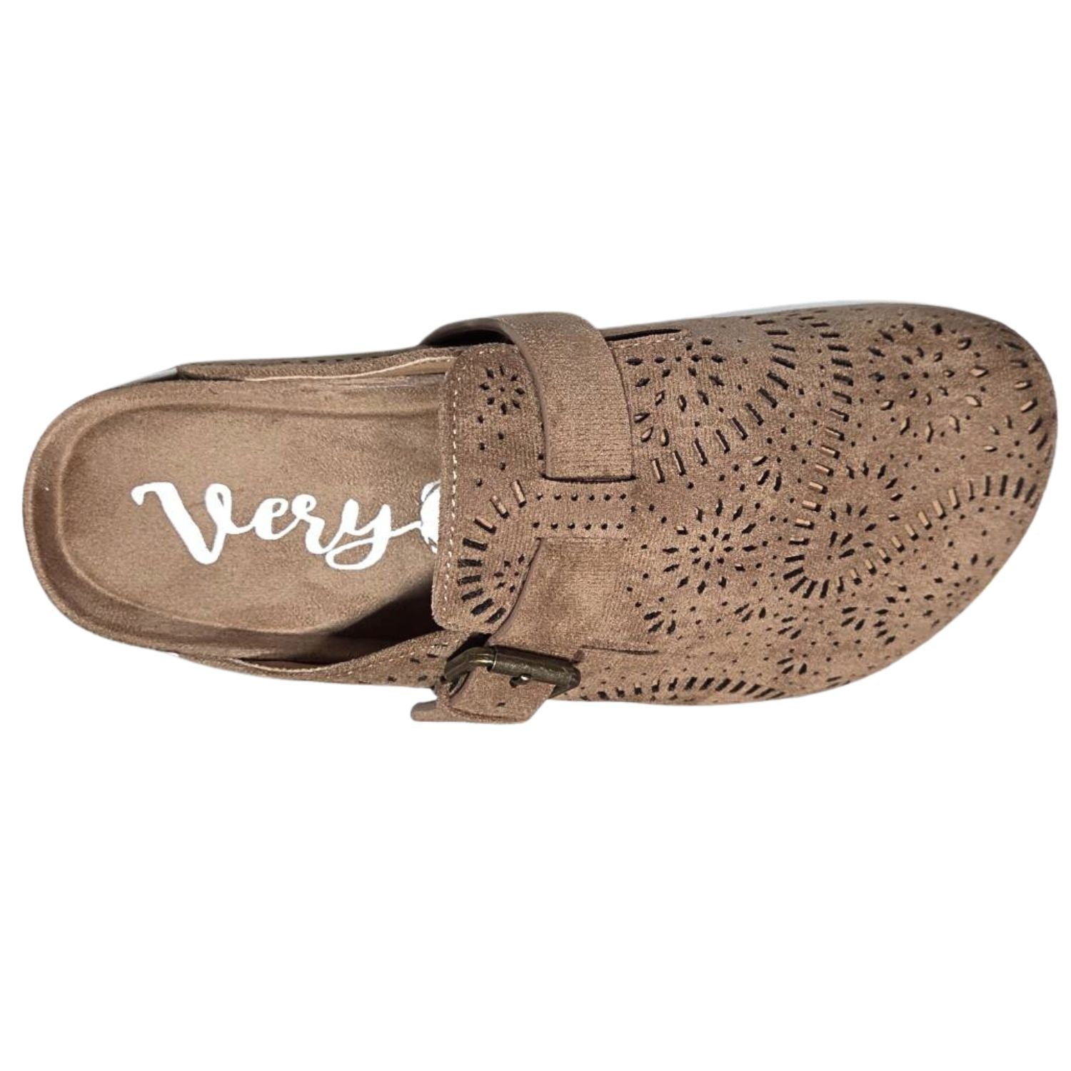 Very G Womens Lulu Dyecut Suede Mule Slip On Shoes