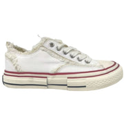 Very G Womens Dako Frayed Detail Lace-up Fashion Platform Slip On Sneaker Shoe