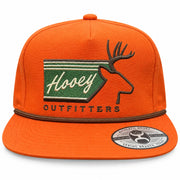 Hooey Men's Outfitters Elk Snapback Rope Hat, Burnt Orange