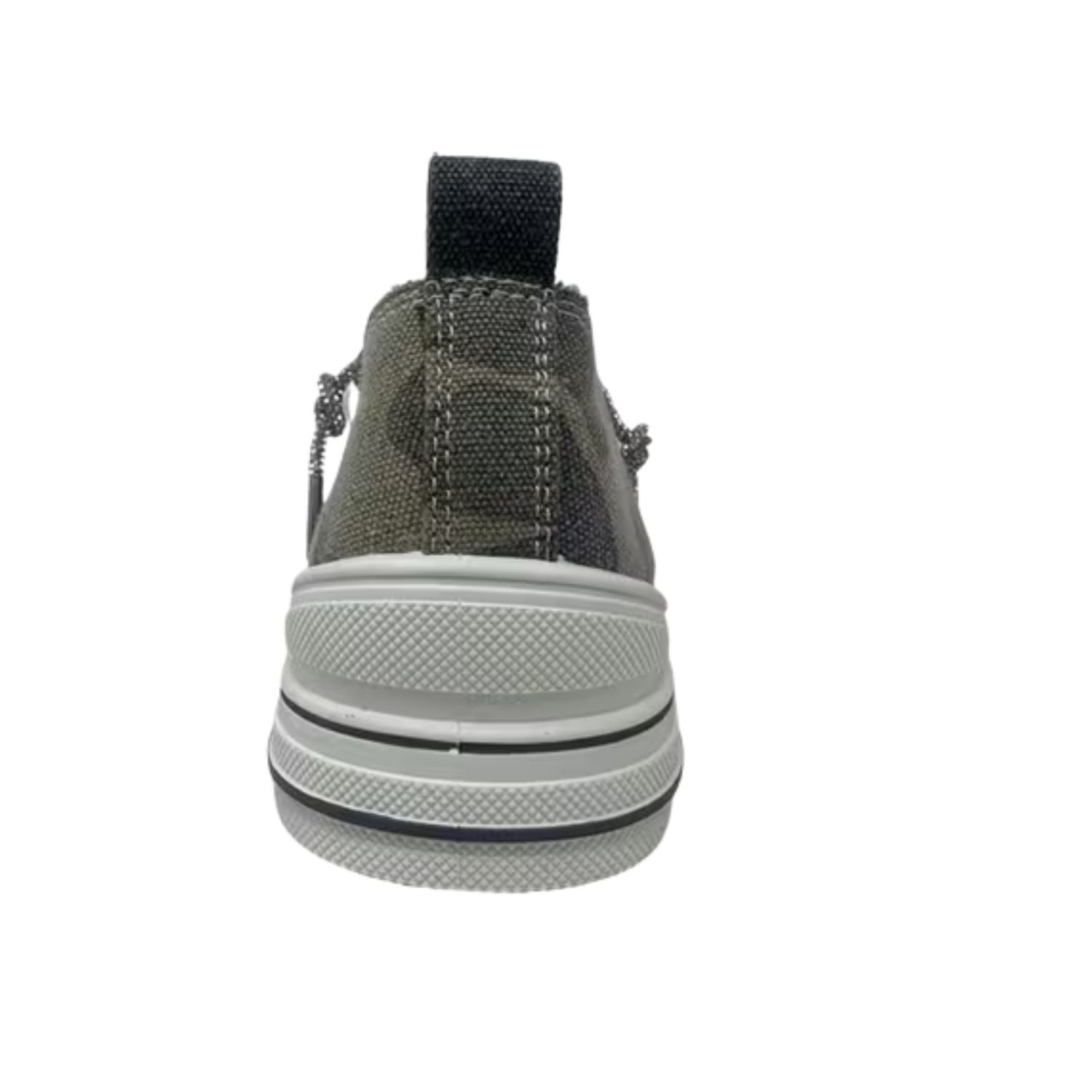 Very G Womens Aman Camo Lace Up Platform Slip On Canvas Sneaker, Khaki