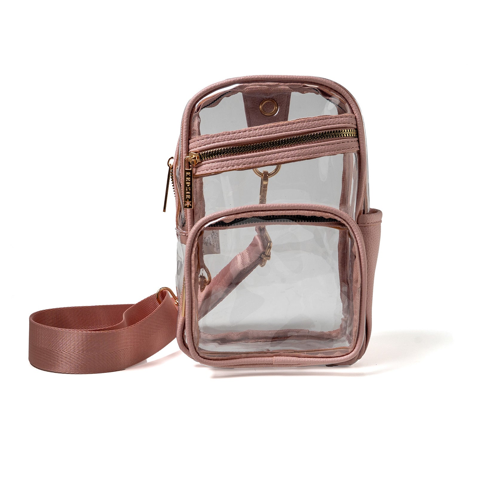 Kedzie Womens Clear Backstage Event Sling Crossbody Purse