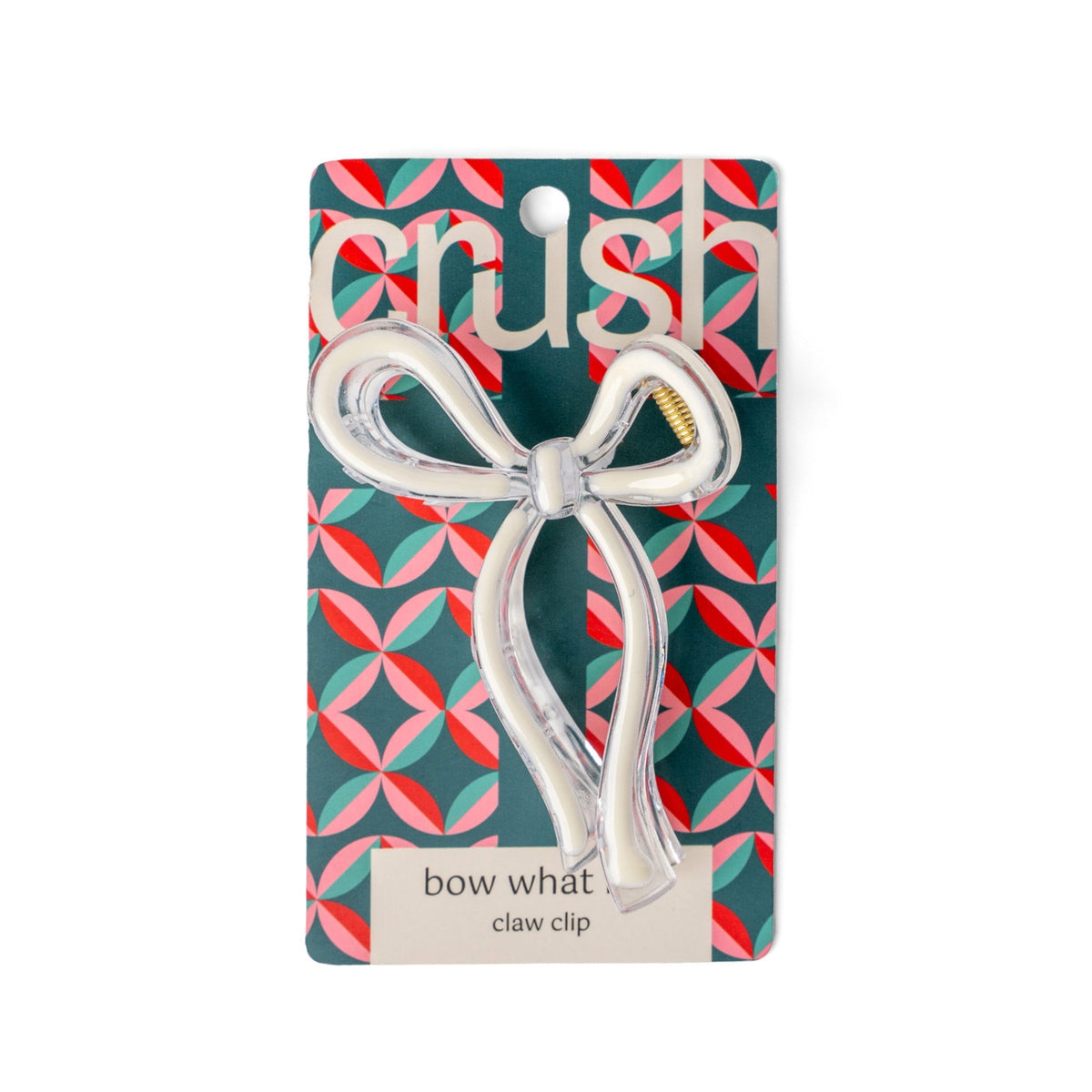 Crush Christmas Bow What Fun Claw Clip