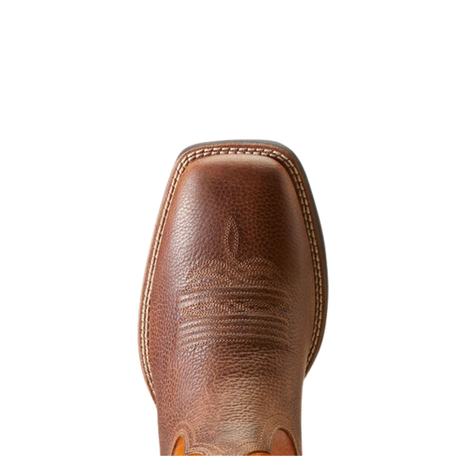 Ariat Mens Steadfast Leather Western Boots, Western Brown / Fall Orange