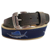 ZEP PRO Mens Action Sailfish Roller Buckle Ribbon Belt