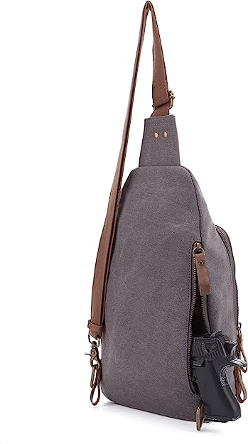 Jessie James Glacier Canvas Sling Shoulder Concealed Backpack
