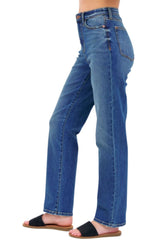 Judy Blue Womens High Waist Straight Fit Denim Jeans