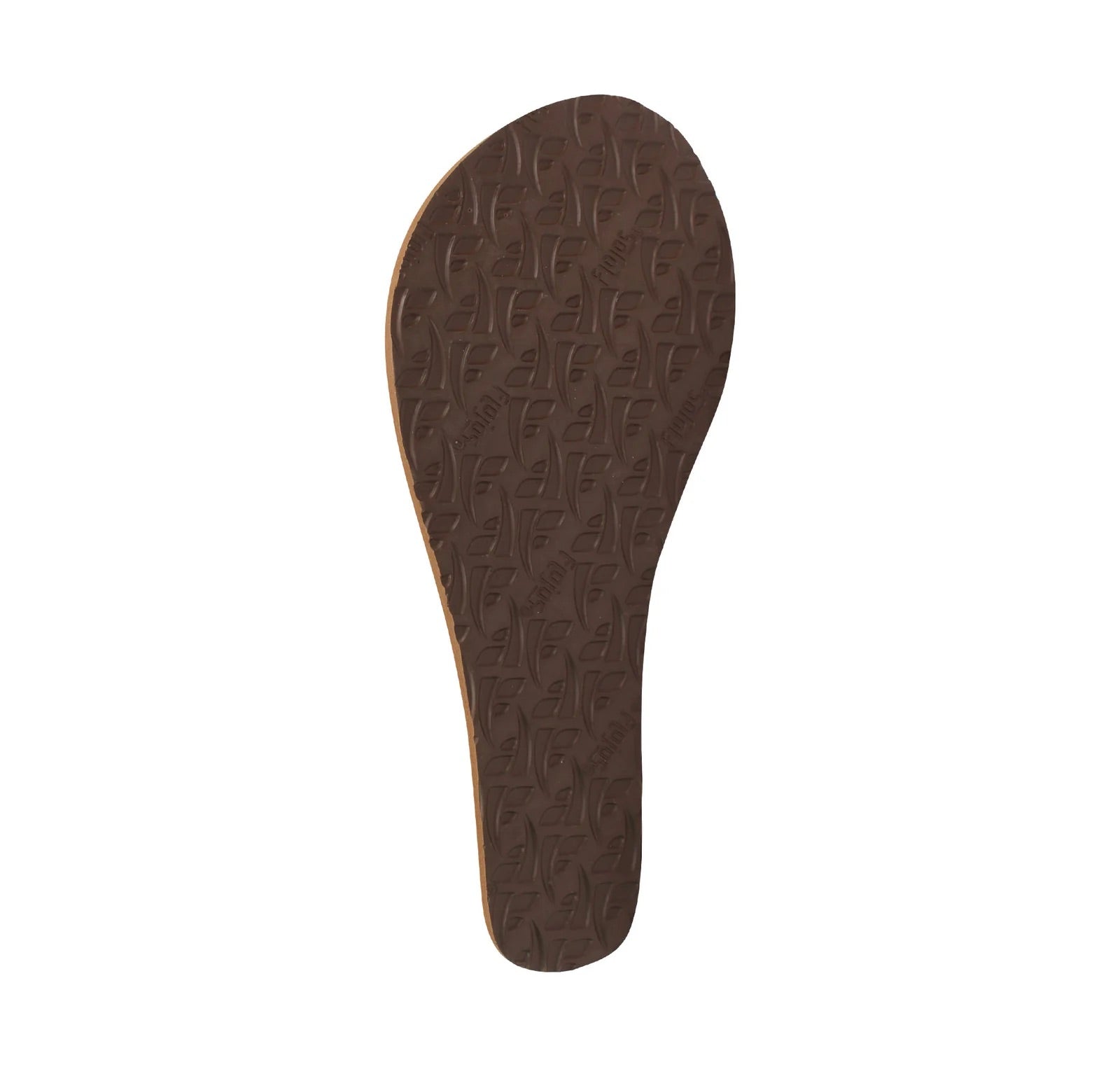 Flojos Womens Olivia Vintage Wedge Heel Thong Sandal, Black/Brown