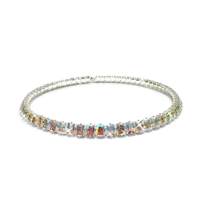 Jacqueline Kent Womens Crystal Choker Necklace