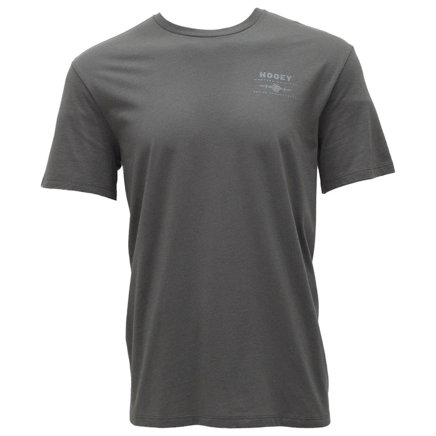 Hooey Mens Peyote Steel Grey Crew Neck Short Sleeve T-Shirt